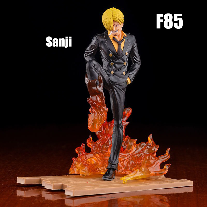 One Piece Roronoa Zoro vs Sanji Action Figure Battle Scene Anime PVC Collectible Model LFS Log Style Boxed Unofficial Third-Party