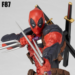 Deadpool 2.0 Action Figure Grey Red Yamaguchi Style Movable Joint Marvel Hero PVC Collectible Model Unofficial Third-Party