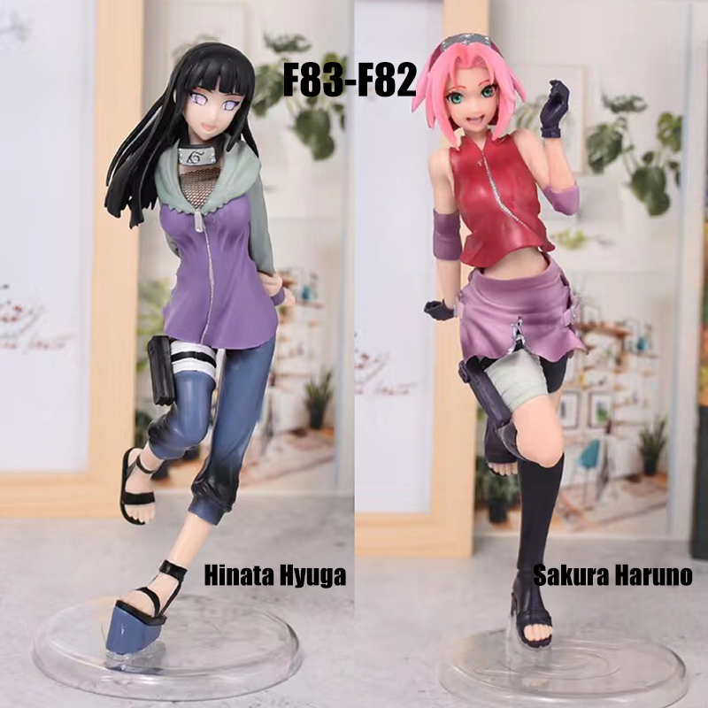 Naruto Anime Action Figures  Sakura Haruno  Hinata Hyuga Cute Girl PVC Collectible Anime Dolls Unofficial Third-Party Display