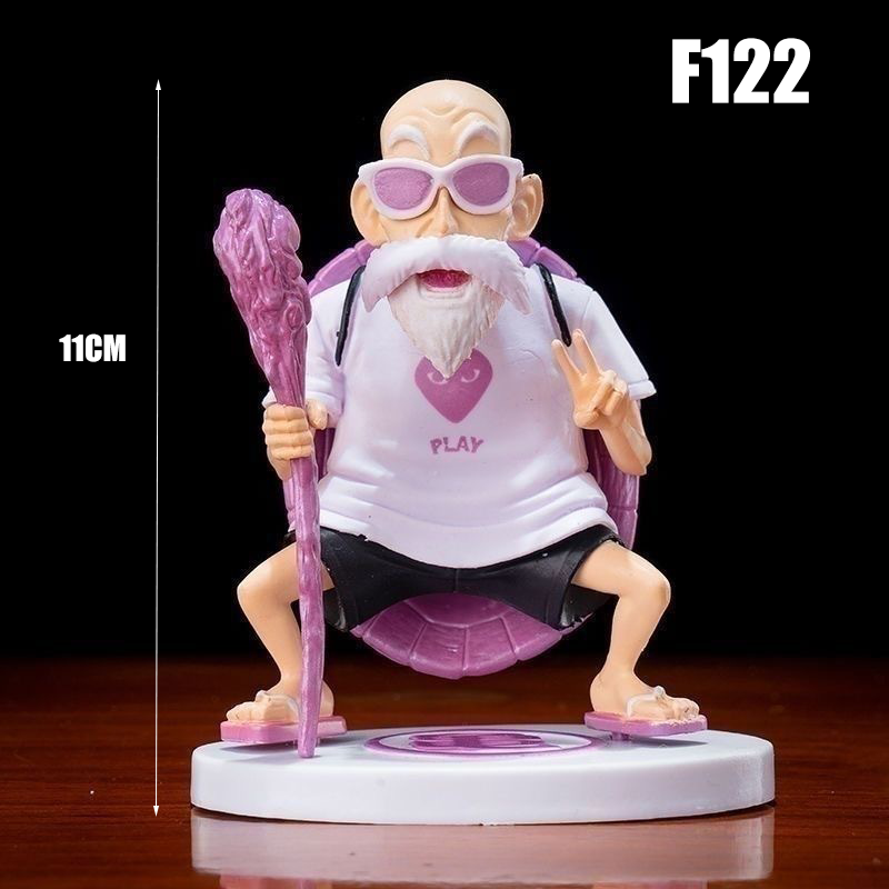 Dragon Ball Master Roshi Streetwear Action Figure Anime Collectible Trendy Style Desk Car Ornament Toy Gift Not Original