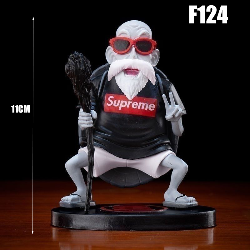 Dragon Ball Master Roshi Streetwear Action Figure Anime Collectible Trendy Style Desk Car Ornament Toy Gift Not Original