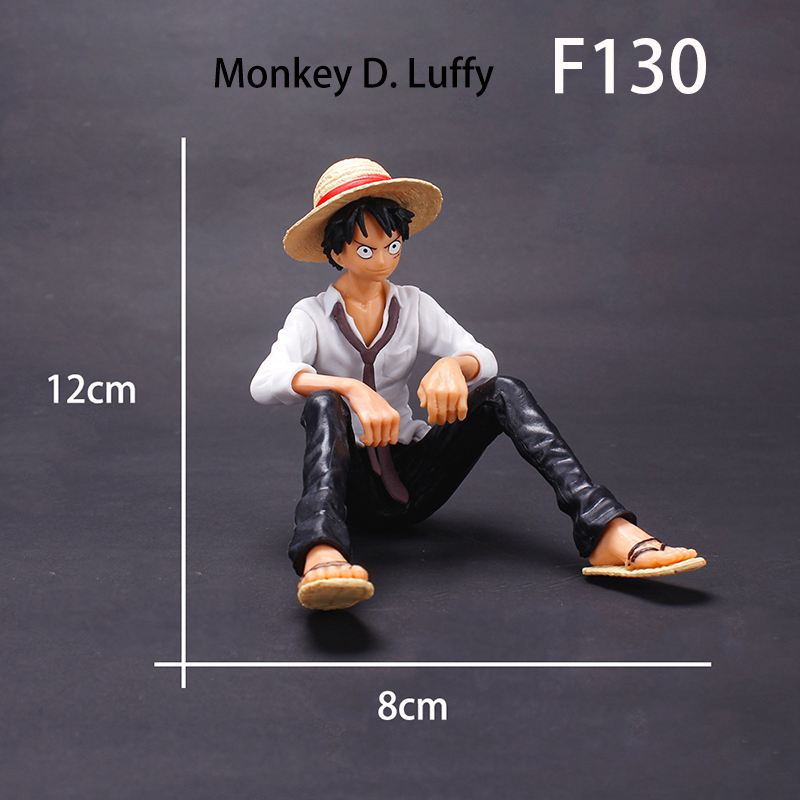 One Piece Luffy Action Figure PVC Anime Collectible Red White Black Color Desk Car Ornament Toy Gift Not Original