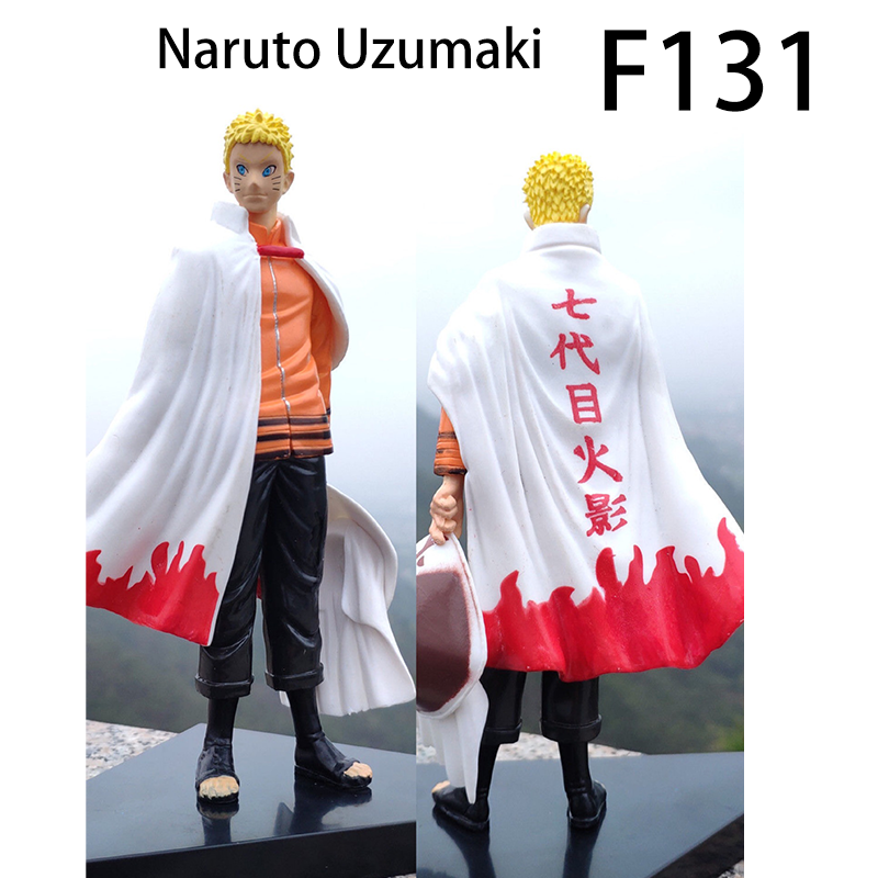 Naruto Hokage White Outfit & Sasuke Black Outfit Action Figure Set Anime Collectible Model Desk Ornament Gift Not Original
