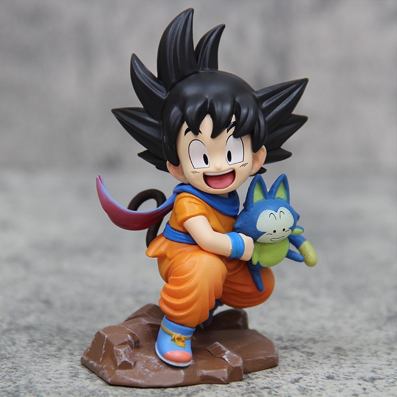 Dragon Ball Q Version Kid Goku Action Figure Mini Cute Collectible Desk Car Ornament Anime Gift Toy Not Original