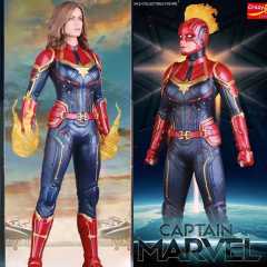 Captain Marvel 1/6 Scale Action Figure Avengers Endgame Inspired Superhero Statue Collectible Model Display Boxed Gift Toy