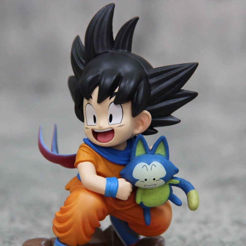 Dragon Ball Q Version Kid Goku Action Figure Mini Cute Collectible Desk Car Ornament Anime Gift Toy Not Original
