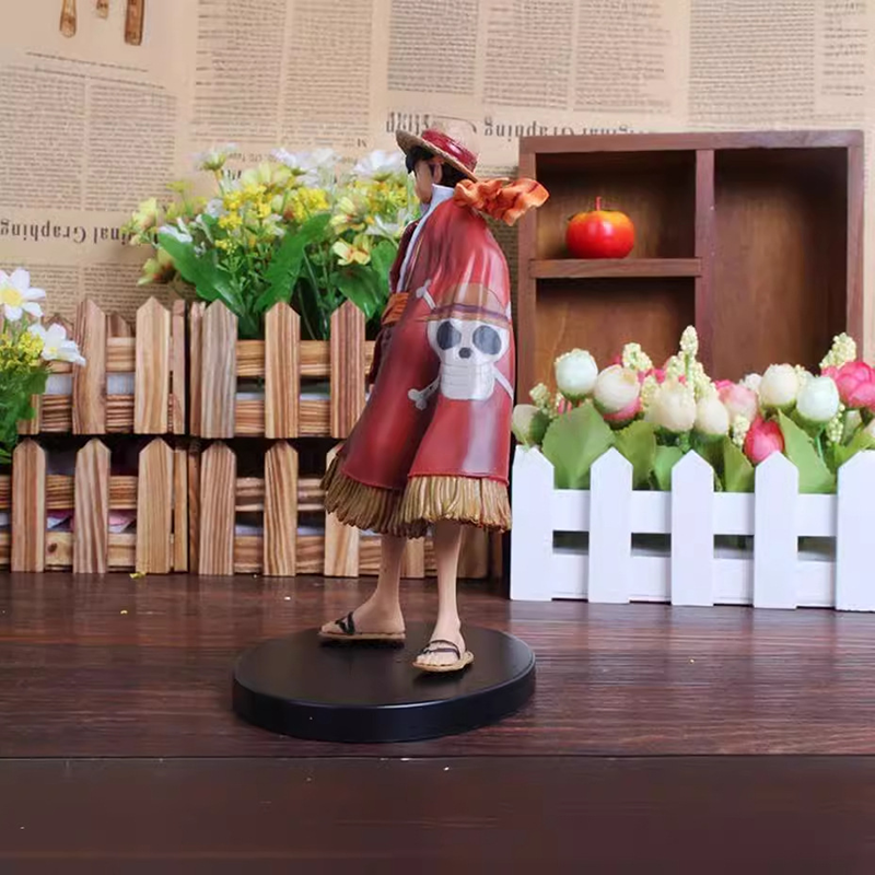 One Piece 15th Anniversary Luffy Action Figure Cape Victory Pose Action Statue Anime Collectible Model Boxed Gift Toy