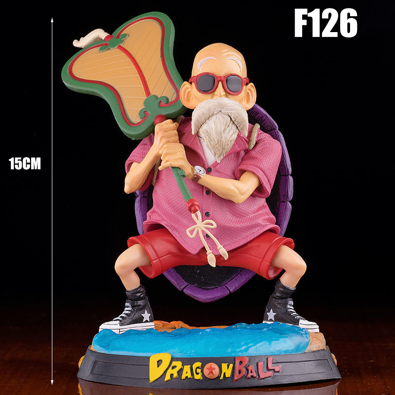 Dragon Ball Master Roshi Streetwear Action Figure Anime Collectible Trendy Style Desk Car Ornament Toy Gift Not Original
