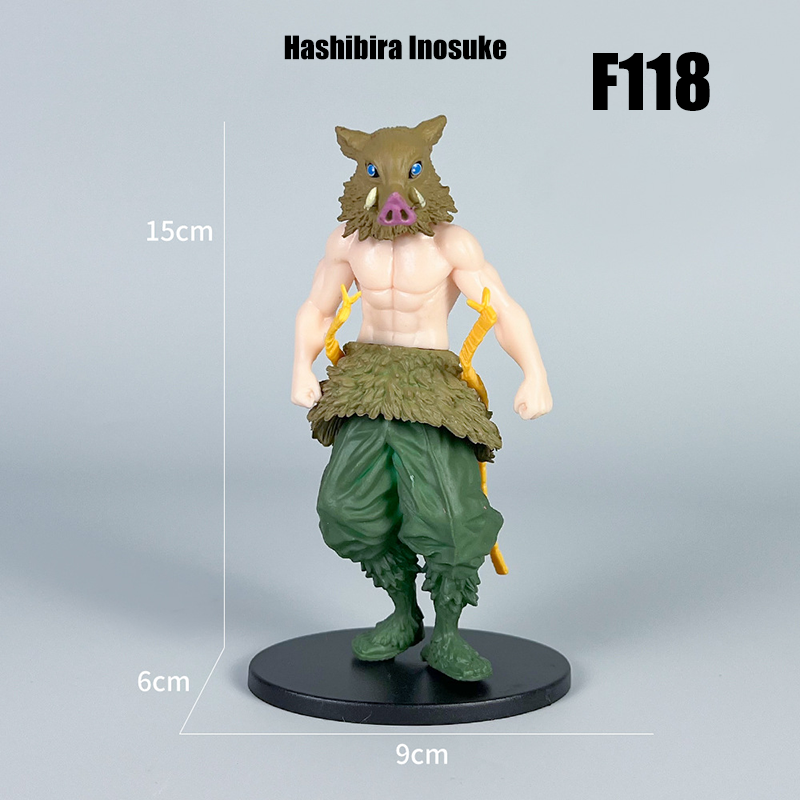 Demon Slayer 15cm Action Figure Tanjiro Nezuko Zenitsu Giyu Anime Collectible Model Desk Car Ornament Gift Not Original