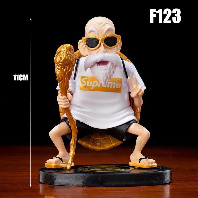 Dragon Ball Master Roshi Streetwear Action Figure Anime Collectible Trendy Style Desk Car Ornament Toy Gift Not Original