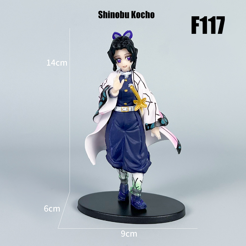 Demon Slayer 15cm Action Figure Tanjiro Nezuko Zenitsu Giyu Anime Collectible Model Desk Car Ornament Gift Not Original