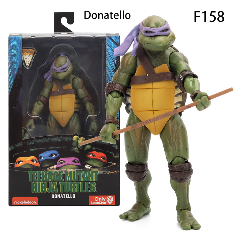 Teenage Mutant Ninja Turtles 1990 Movie Leonardo Raphael Michelangelo Donatello 7inch Movable Action Figure Model Toy Collectible