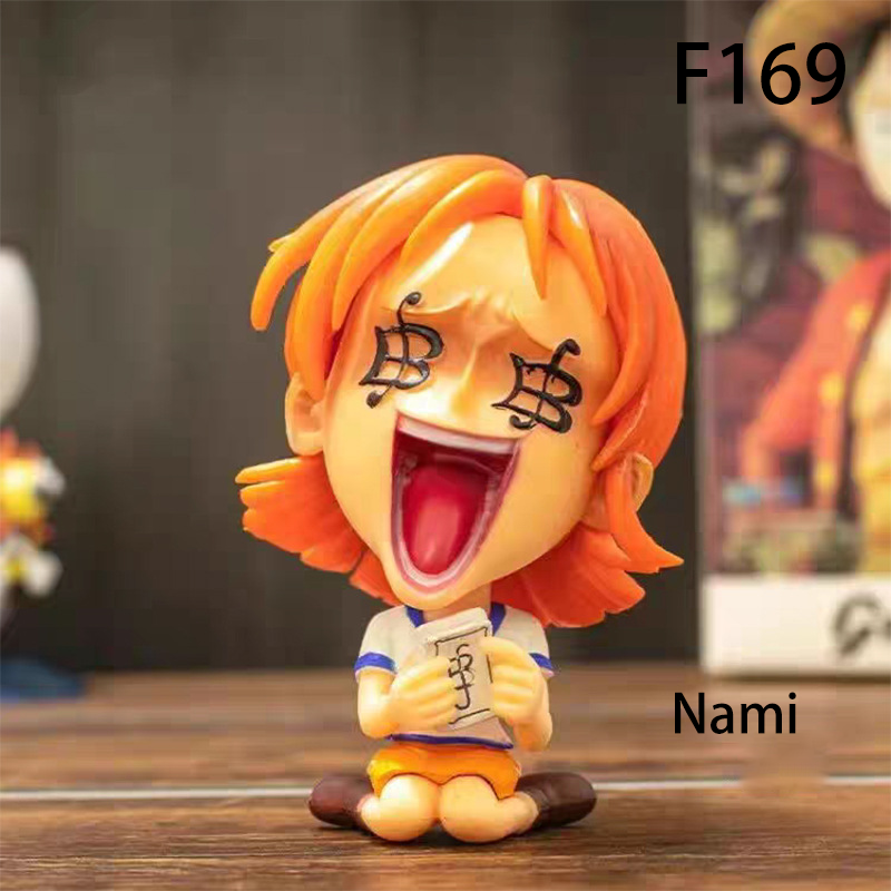 One Piece Chibi Action Figure Set Luffy Nami Ace Franky Anime Collectible Cute Mini Model Toy Gift Unofficial