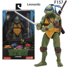 Teenage Mutant Ninja Turtles 1990 Movie Leonardo Raphael Michelangelo Donatello 7inch Movable Action Figure Model Toy Collectible