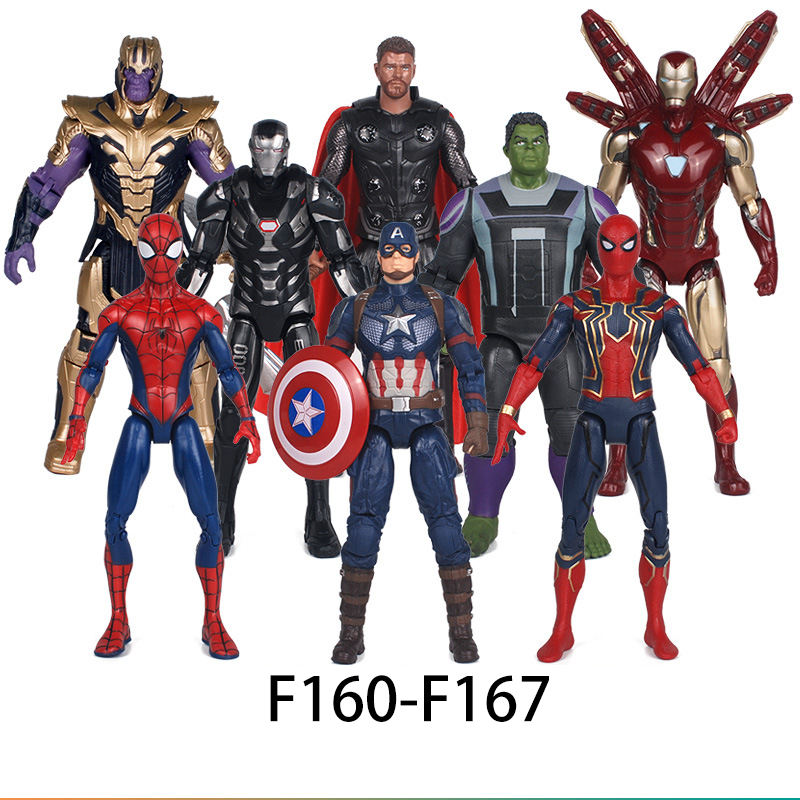 7inch Movable Marvel Action Figure PVC Toy Kids Collectible Superhero Model Gift New Year Movie Toy