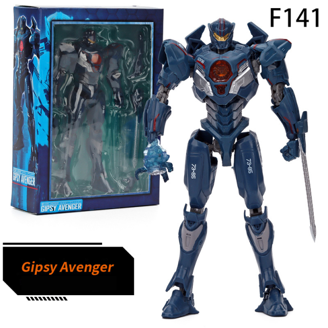 Pacific Rim Uprising Obsidian Fury Gipsy Avenger Action Figure LED Light Movable Robot Model Toy Collectible Unofficial