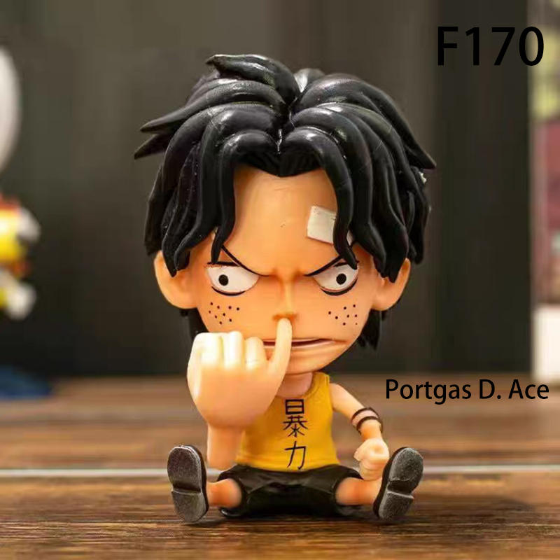 One Piece Chibi Action Figure Set Luffy Nami Ace Franky Anime Collectible Cute Mini Model Toy Gift Unofficial