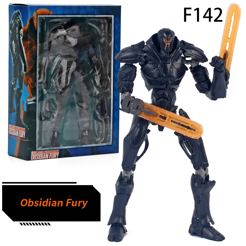 Pacific Rim Uprising Obsidian Fury Gipsy Avenger Action Figure LED Light Movable Robot Model Toy Collectible Unofficial
