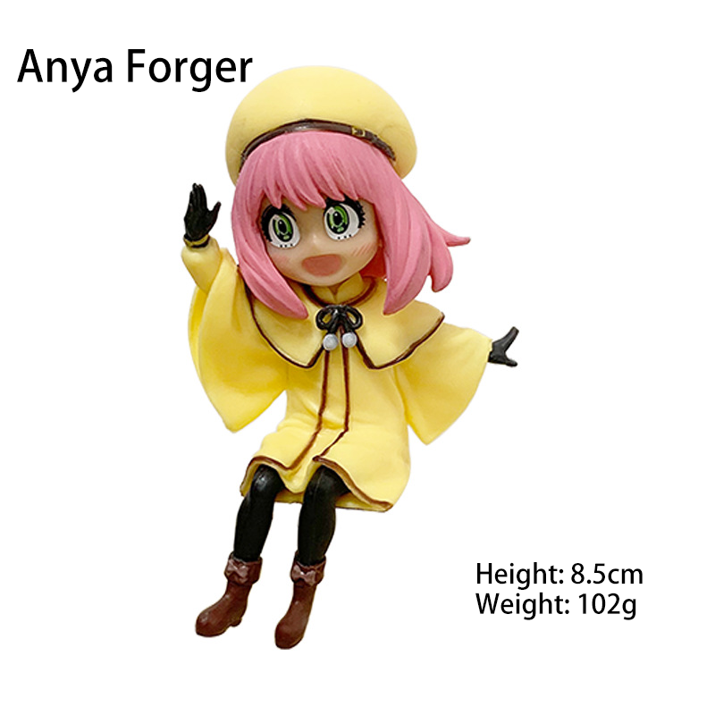 Spy x Family Anya Forger Action Figure Set 3 Pcs Cute Chibi Anime Desk Toy Collectible Model