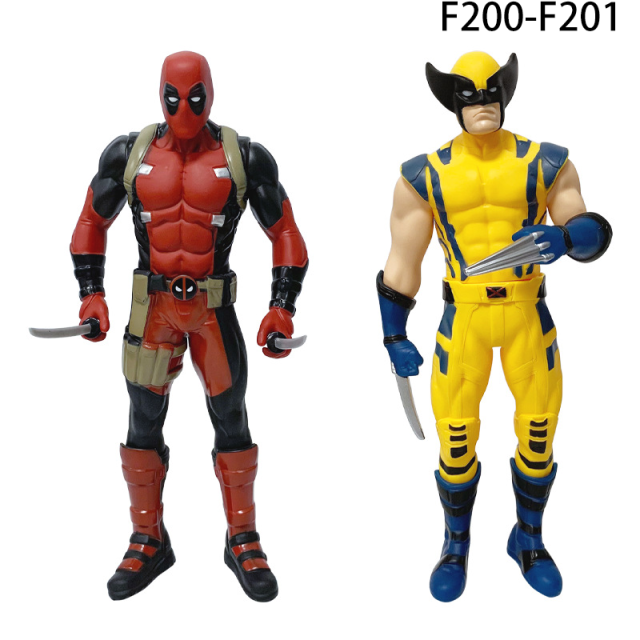 Deadpool & Wolverine Action Figure Set Superhero Movie Anime Cartoon Collectible Toy Action Figure Desktop Decor