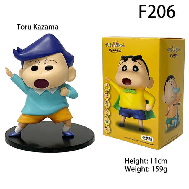 Crayon Shin-chan Action Figure Set Shinnosuke Himawari Masao Bochan Kazama Condoom Chibi Collectible Desk Toy