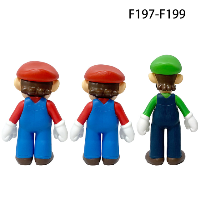 Super Mario 9-Inch Mario Luigi Action Figure Big Size Chibi Collectible Desk Toy Desktop Decor Game Model