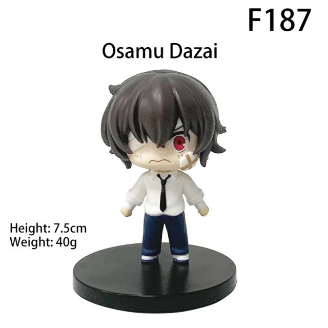 Bungo Stray Dogs Osamu Dazai Chuuya Nakahara Chibi Figurine Anime Desk Car Decor Collectible Gift Toy
