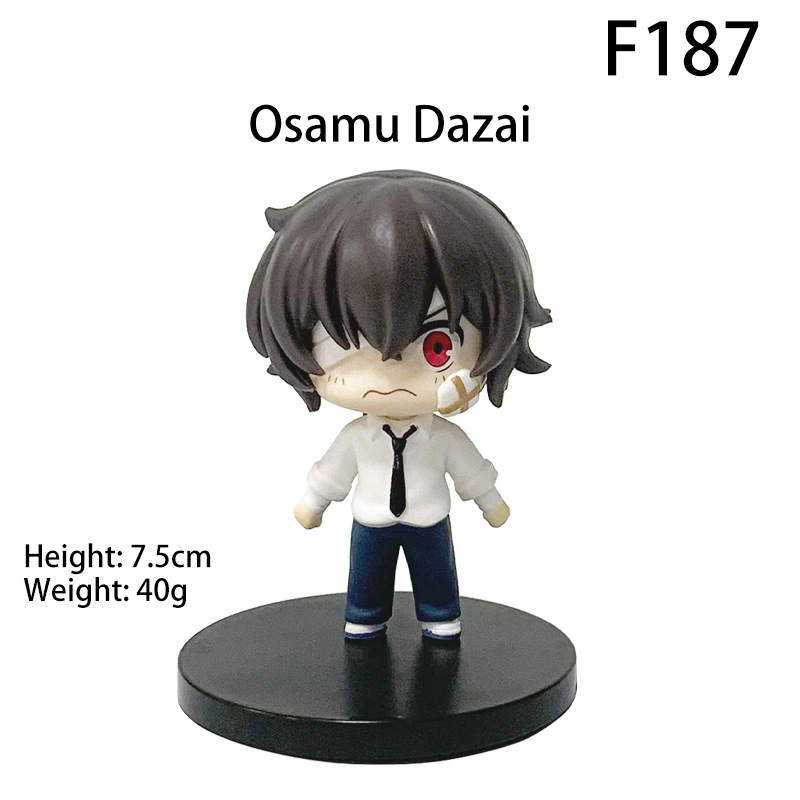 Bungo Stray Dogs Osamu Dazai Chuuya Nakahara Chibi Figurine Anime Desk Car Decor Collectible Gift Toy