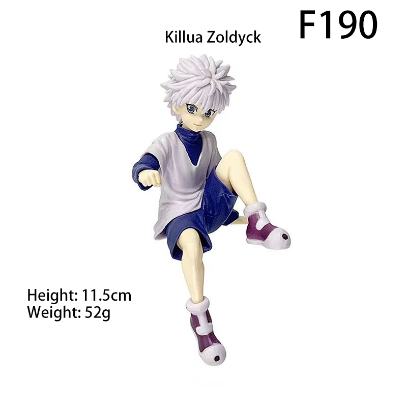 Hunter x Hunter Chibi Action Figurines Set Gon Killua Chrollo Kurapika Hisoka Illumi Anime Desk Car PC Decor Toy