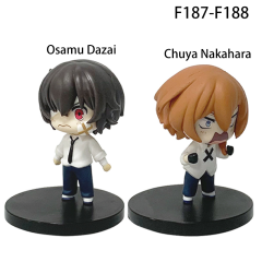 Bungo Stray Dogs Osamu Dazai Chuuya Nakahara Chibi Figurine Anime Desk Car Decor Collectible Gift Toy