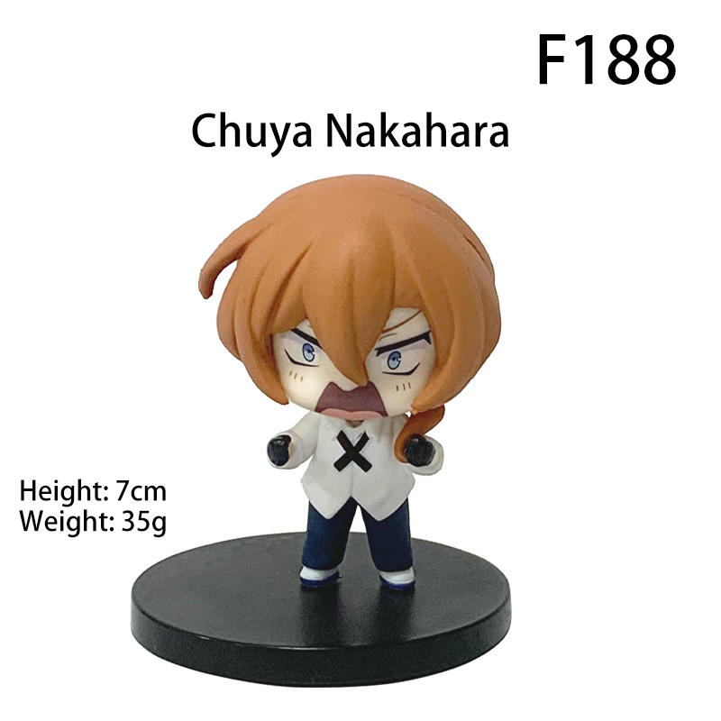 Bungo Stray Dogs Osamu Dazai Chuuya Nakahara Chibi Figurine Anime Desk Car Decor Collectible Gift Toy