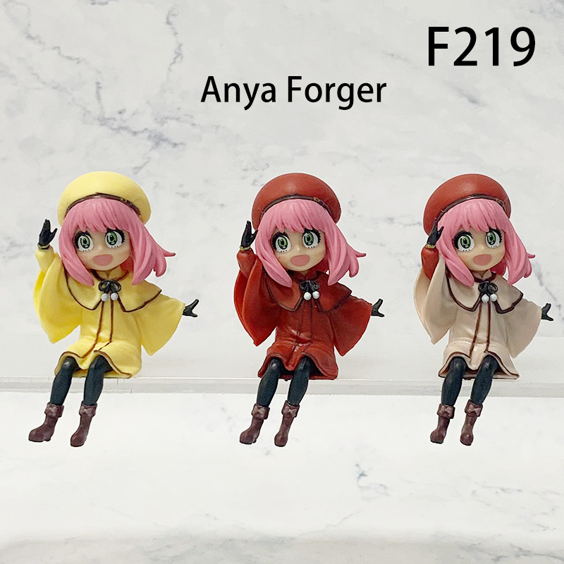 Spy x Family Anya Forger Action Figure Set 3 Pcs Cute Chibi Anime Desk Toy Collectible Model