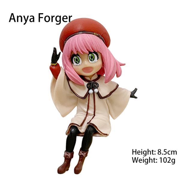 Spy x Family Anya Forger Action Figure Set 3 Pcs Cute Chibi Anime Desk Toy Collectible Model