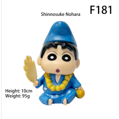 Crayon Shin Chan Lucky Buddha Monk Figurine Shinnosuke Nohara Statue Car Dashboard Desk Decor Cute Anime Gift Toy