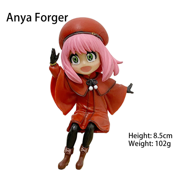 Spy x Family Anya Forger Action Figure Set 3 Pcs Cute Chibi Anime Desk Toy Collectible Model