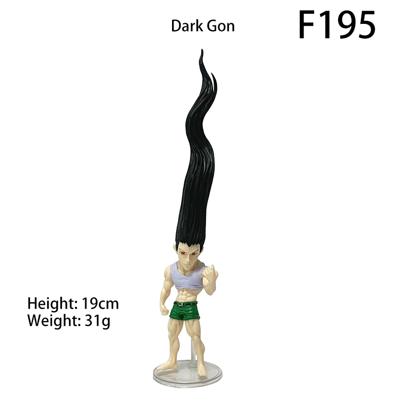 Hunter x Hunter Chibi Action Figurines Set Gon Killua Chrollo Kurapika Hisoka Illumi Anime Desk Car PC Decor Toy