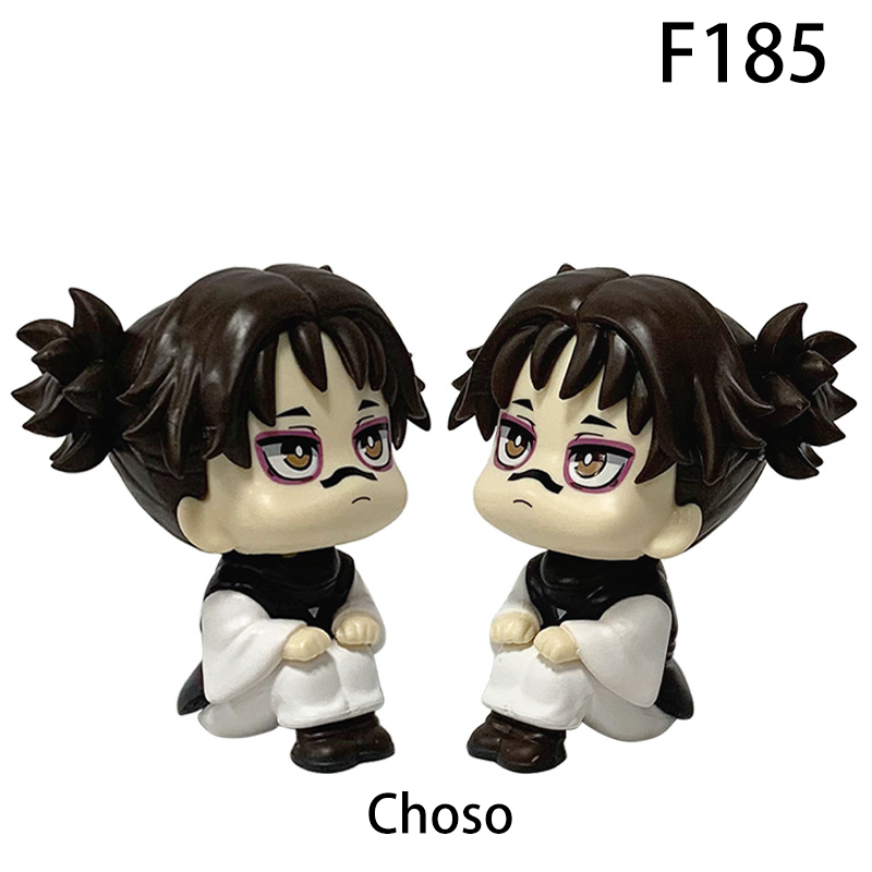 Jujutsu Kaisen Panda Choso Chibi Figurine Cute Anime Figure Desk Decor Car Ornament Collectible Gift Toy