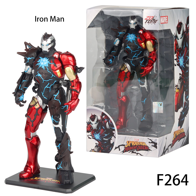 Marvel Venom Series Avengers Action Figures – Captain America, Black Panther, Iron Man, Thanos & Spider-Man Collectible Toys