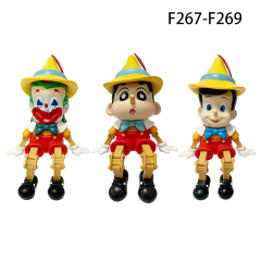 Crayon Shin-chan Pinocchio Shin Action Figure Trendy Shinnosuke Car Dashboard Toy Poseable Collectible Mode