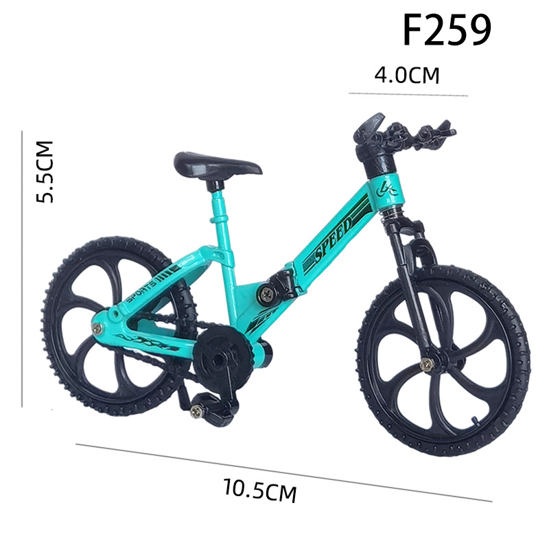 1：18 Finger BMX Bike Toy DIY Foldable Mini Bicycle Model, Creative Assembly Desk Decor, Trick Bike Toy Gift for Kids & Adults