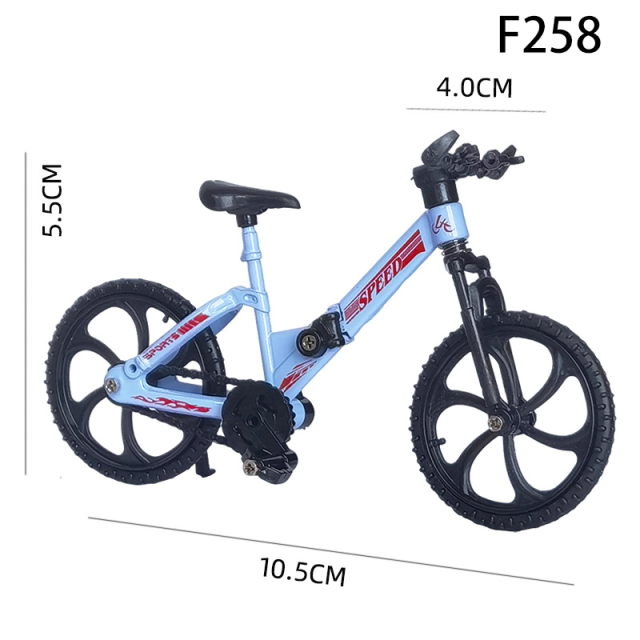 1：18 Finger BMX Bike Toy DIY Foldable Mini Bicycle Model, Creative Assembly Desk Decor, Trick Bike Toy Gift for Kids & Adults
