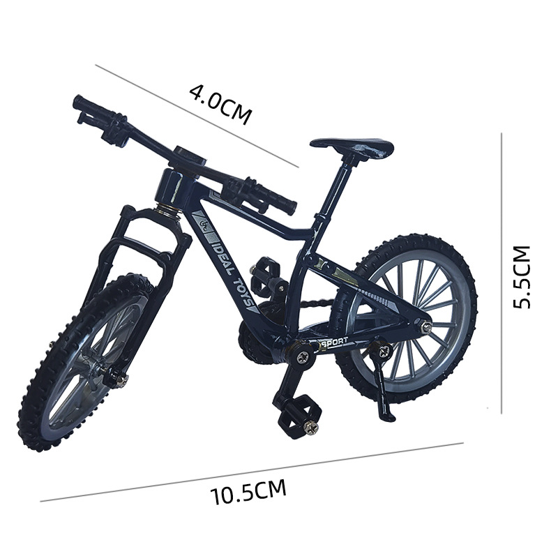Finger BMX Bike Model Alloy Mini Mountain Bike Downhill Bicycle Toy Desktop Decoration Collectible Gift for Cycling Fans