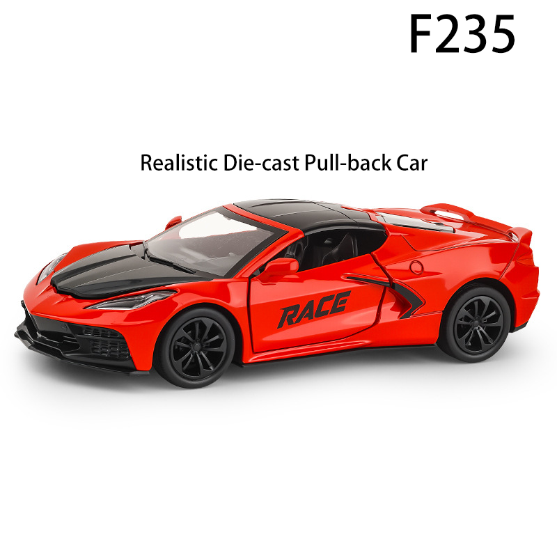 Alloy Race Car Toy Pull Back Racing Car Model Mini Sports Car RACE Edition Yellow Red Blue Mixed Boys Toy Third Party