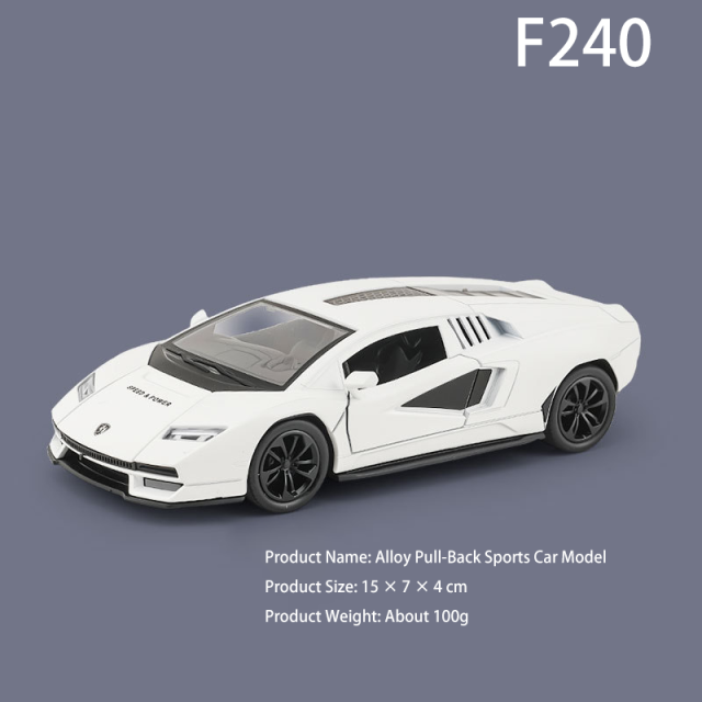 1:28 Scale Alloy Race Car Toy Pull Back Mini Sports Car Model Boys Toy Desktop Decoration Third-Party Product