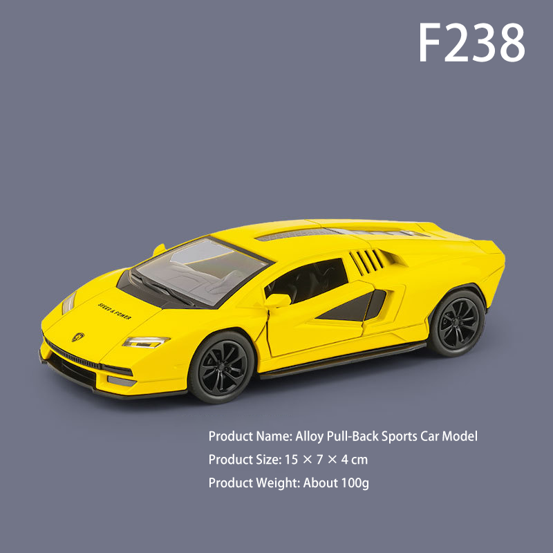 1:28 Scale Alloy Race Car Toy Pull Back Mini Sports Car Model Boys Toy Desktop Decoration Third-Party Product