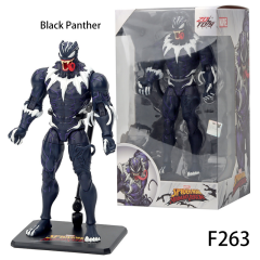 Marvel Venom Series Avengers Action Figures – Captain America, Black Panther, Iron Man, Thanos &amp; Spider-Man Collectible Toys