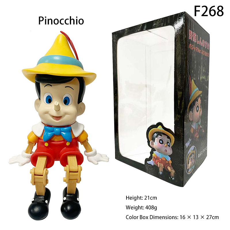 Crayon Shin-chan Pinocchio Shin Action Figure Trendy Shinnosuke Car Dashboard Toy Poseable Collectible Mode