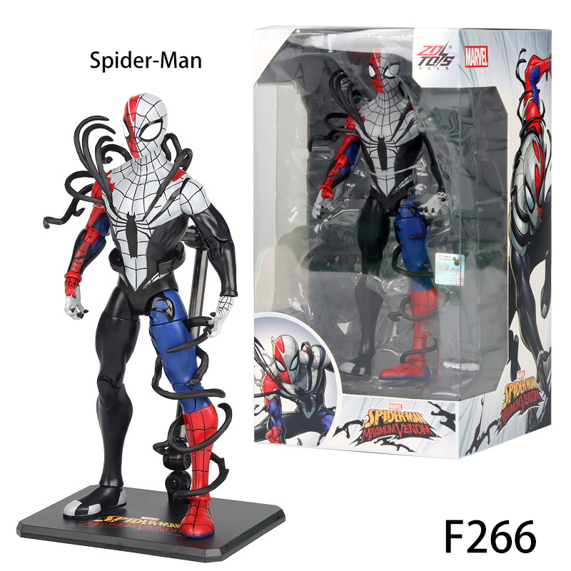 Marvel Venom Series Avengers Action Figures – Captain America, Black Panther, Iron Man, Thanos & Spider-Man Collectible Toys