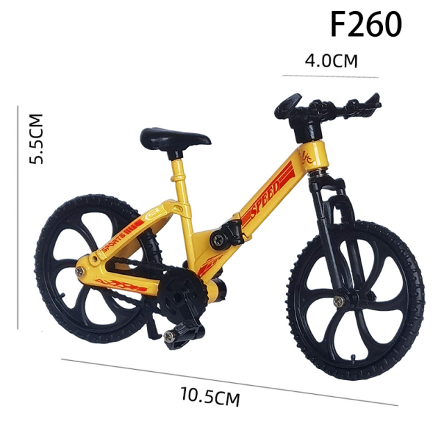 1：18 Finger BMX Bike Toy DIY Foldable Mini Bicycle Model, Creative Assembly Desk Decor, Trick Bike Toy Gift for Kids & Adults