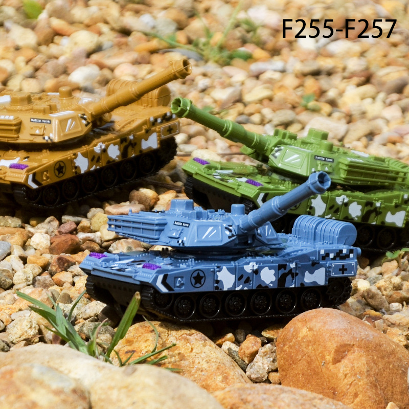 Inertia Tank Toy for Boys – No Battery Plastic Military Vehicle, Push-and-Go Action Car Toy for Kids Gift